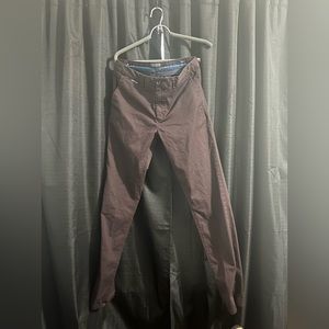 Dark Brown Chinos with loads of details.